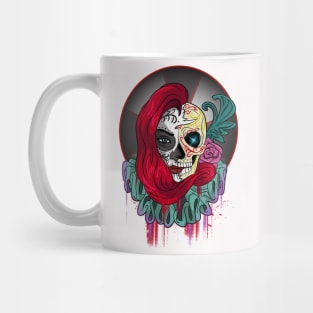 Sugar Skull Jester Girl Clown Mug